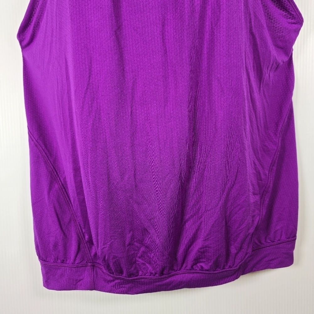 Lululemon Womens Double Layered Tank Top In Bright Purple &Sports Bra Size 8 - Picture 5 of 10